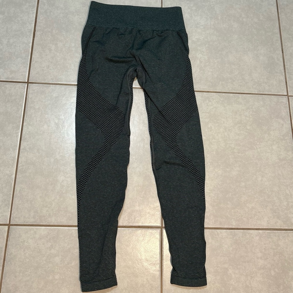 Gymshark Dark Green Textured Leggings